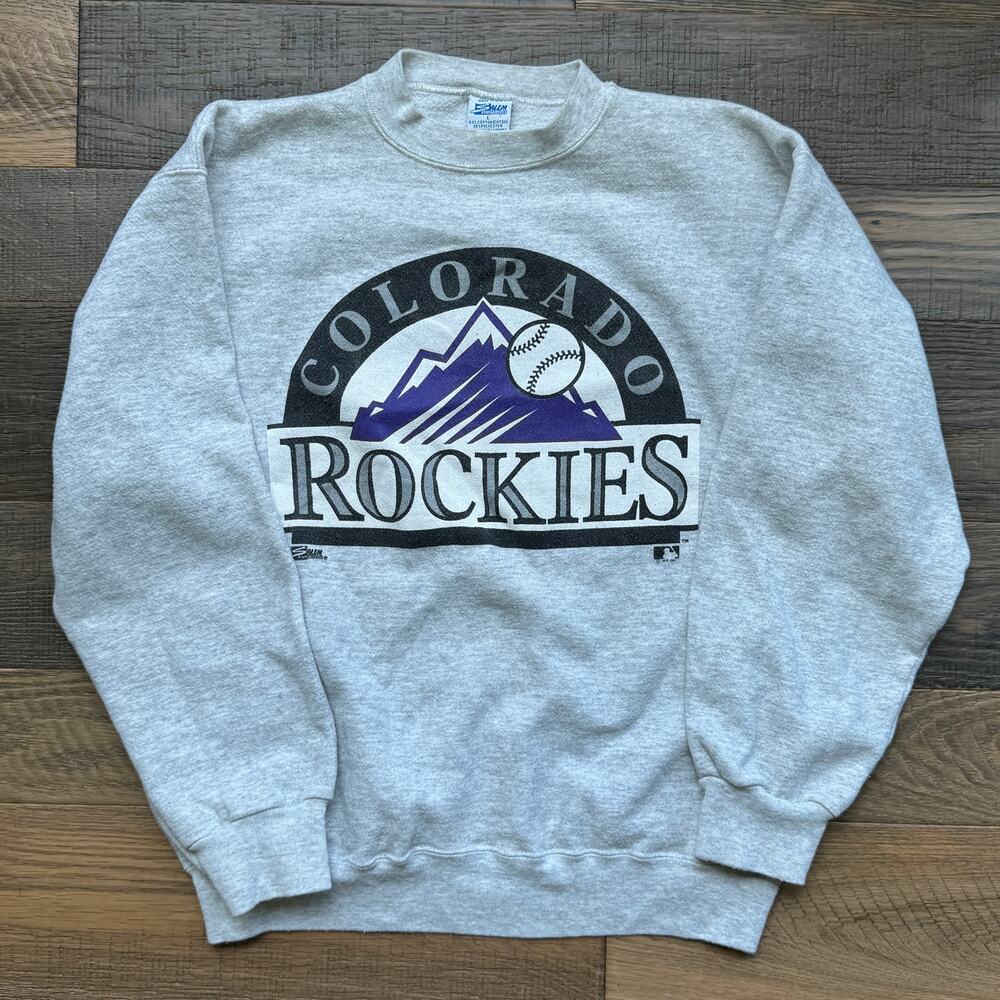 Vintage 1992 Colorado Rockies Salem big logo MLB crewneck